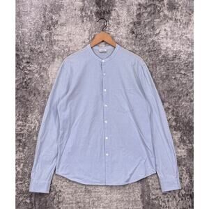 LESTRANGE London Shirt Medium Mens The All Day Shirt Collarless Button